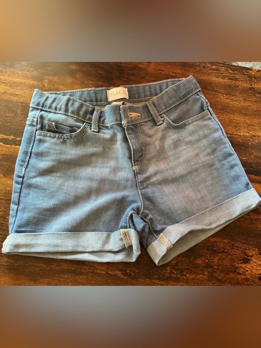 Children’s Place Blue Denim Jeans Cuffed Shorts